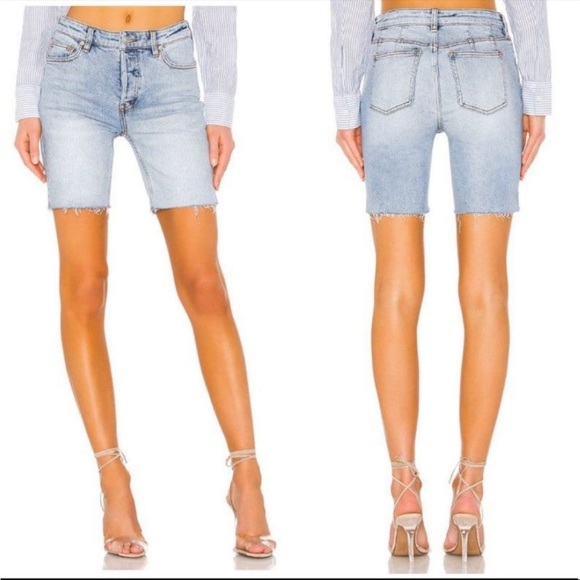 Free people Avery Bermuda Short in Denim Blue size 25, revolve - Picture 2 of 12